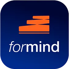 Plataforma de desenvolvimento técnico e profissional por meio de ebooks e audiobooks. Criado para pessoas que querem avançar na vida profissional, desenvolver habilidades práticas e construir novos caminhos de carreira. Ícone Formind